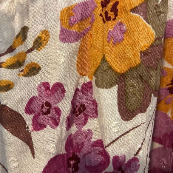 Angie top women’s 1X boho peasant crochet bloomcore lagenlook floral festival - Picture 8 of 10